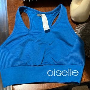 Oiselle sports bra size small like new beautiful blue